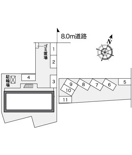 ★手数料０円★苫小牧市山手町１丁目　月極駐車場（LP）